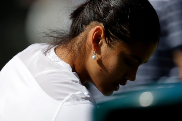 Tom Jenkins’ best shots of Wimbledon 2022 – in pictures | Wimbledon 2022 22 Emma Raducanu’s Tiffany pearl earring during her first match on Centre Court.