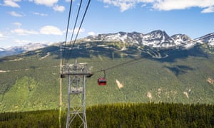 View towards Whistler Mountain from the PEAK2PEAK gondola