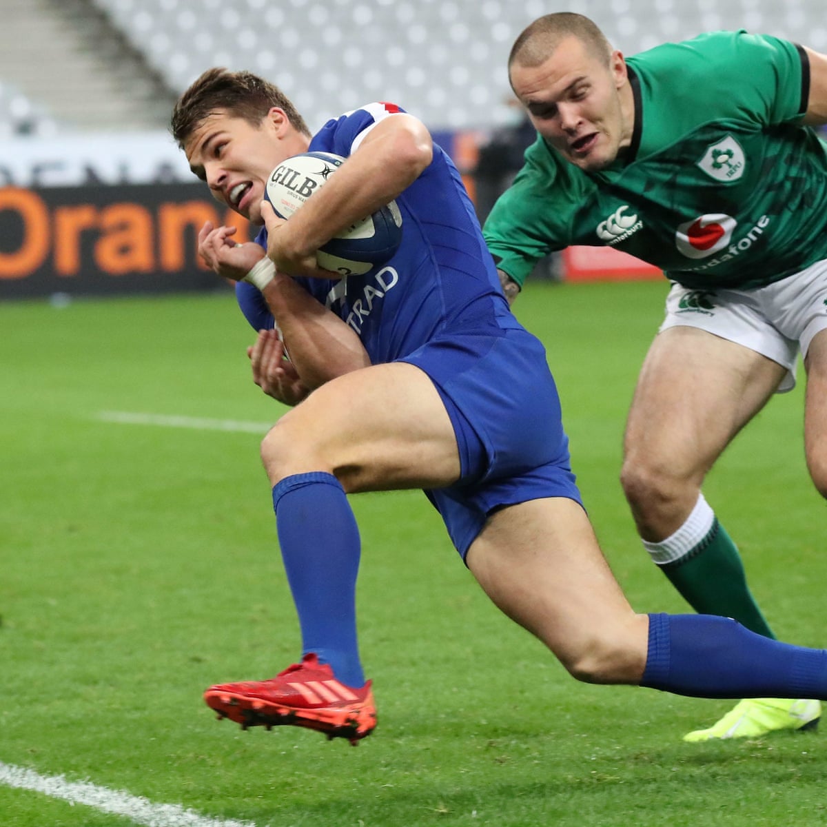 France Take Win But Not Title As Dupont And Ntamack Sparkle Against Ireland Six Nations 2020 The Guardian