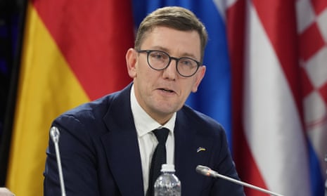 Estonia’s prime minister Kristen Michal pictured speaking last year.
