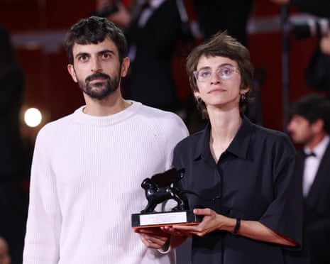 Yuval Abraham and Rachel Szor with their trophy
