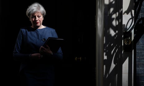 Theresa May walking out of 10 Downing Street this morning to announce that she wants to hold a snap general election on 8 June