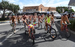 Naked cyclists