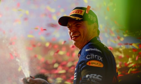 Max Verstappen after winning the Italian Grand Prix