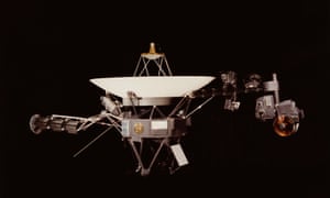 A rendering of one of the Voyager space probes.