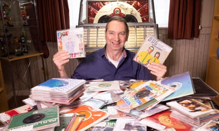 ‘You can’t collect everything!’ … Dave Watson at home in Dunstable.