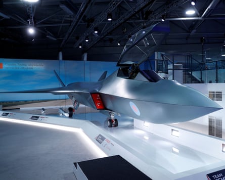 The Tempest fighter jet is unveiled at the Farnborough airshow in 2018.