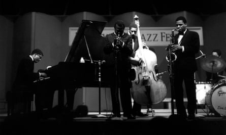 The Newport jazz festival 1967 … Miles Davis with Herbie Hancock, Ron Carter and Wayne Shorter.