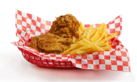 Fried chicken must be eaten with french fries and nothing but.