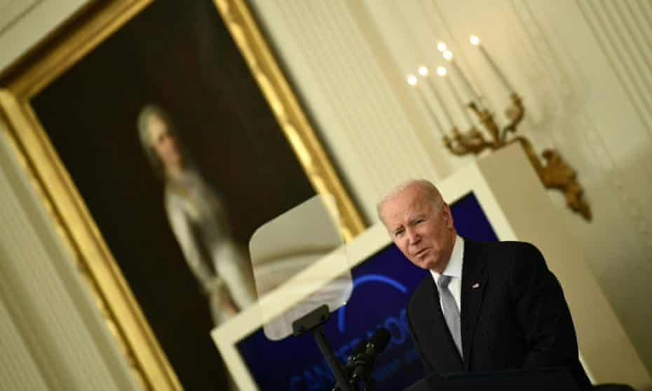 Joe Biden at the White House on Wednesday to relaunch the ‘Cancer Moonshot’ program.