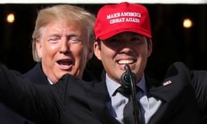 Donald Trump, left.