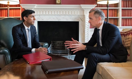 Mark Carney and Rishi Sunak in Downing Street before last year’s budget