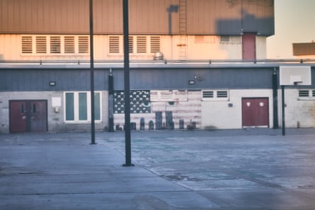 Watching Game 1 of the 2026 NBA finals between the New York Knicks and San Antonio Spurs on Rikers Island, East Elmhurst, New York, on 3 June 2026.