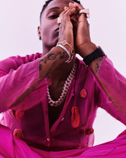 Wizkid press publicity portrait.