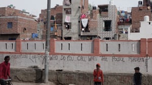 A graffiti on a wall in a Muslim majority locality in north east Delhi. “Revolution Loading…Who do you call when the police murders?” The graffiti appeared last week.