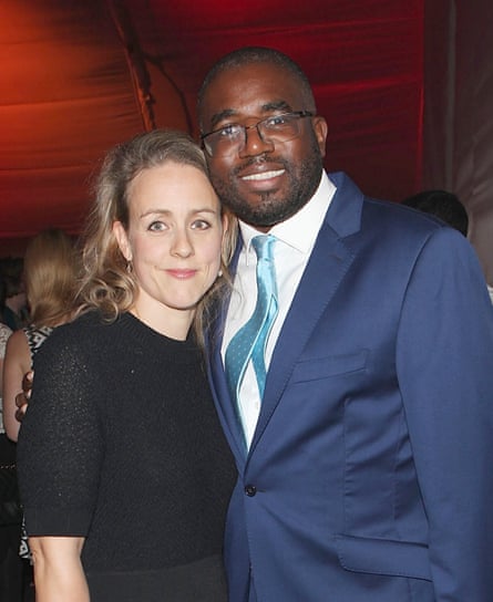 Lammy with wife Nicola Green in 2013.
