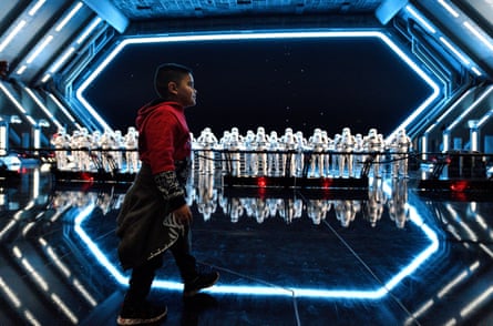 a boy walking
