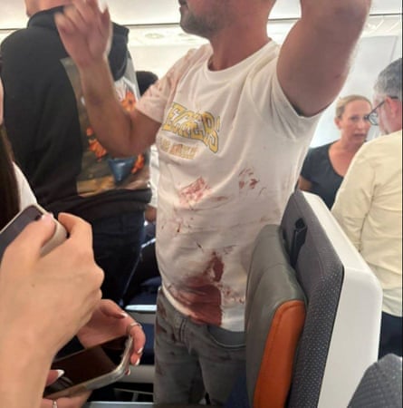 A picture taken on the plane.