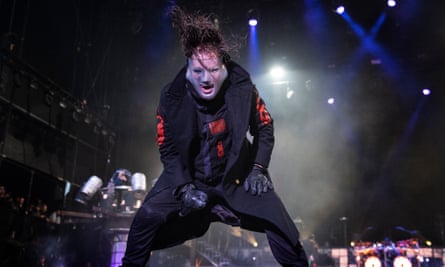 Corey Taylor on stage with Slipknot at the 2019 Download festival at Castle Donington