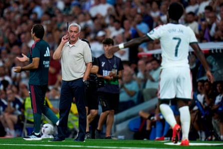 José Mourinho on the touchline