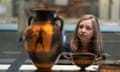 ANU<br>Dr Georgia Pike-Rowney, curator of the ANU Classics Museum, views the Johnson Vase.