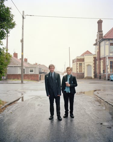 Jacc and Morgan, in the rain, from the series Buried Treasure,