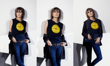 Triptych of images of Chrissie Hynde