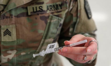 According to the Pentagon, more than 1 million troops are fully vaccinated and another 237,000 have received one shot, with the number rising.