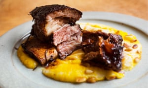 Short and sweet: beef short ribs with pine kernels.