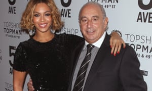 Beyoncé Knowles and Philip Green in 2014.