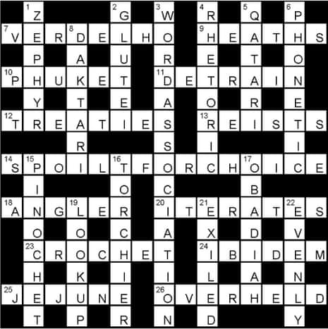 Annotated solutions for Genius 238 Crosswords The Guardian