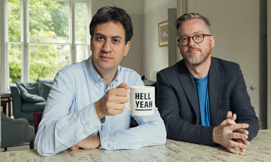 Ed Miliband and Geoff Lloyd