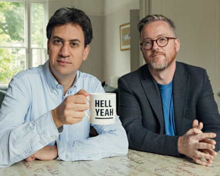 Ed Miliband and Geoff Lloyd when they were doing Reasons to Be Cheerful.