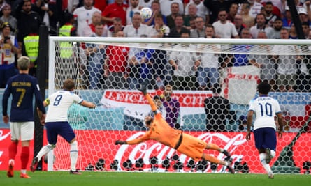 Harry Kane’s penalty sails over the crossbar.