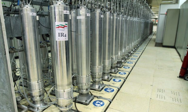 Centrifuge machines in the Natanz uranium enrichment facility in central Iran.