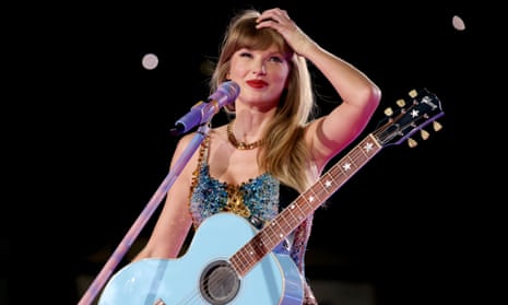 Taylor Swift performs onstage during night two of the Eras Tour in Nashville, Tennessee last week.