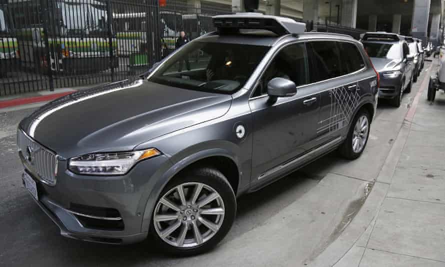 An Uber self-driving car in San Francisco. The company had quietly launched its pilot program last week.