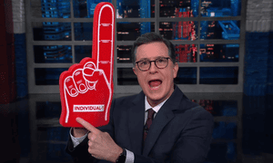 ‘Who would pass up the chance to spend 10 minutes on the deck of the Titanic while it’s sinking?’ ... Stephen Colbert