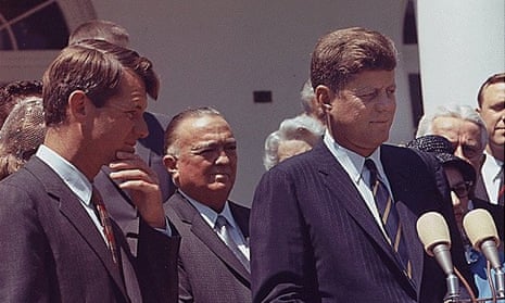 US president John F Kennedy with attorney general Robert F Kennedy in 1963.