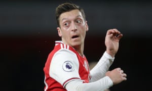 Mesut Özil’s comments on social media were met with anger among Arsenal fans in China.