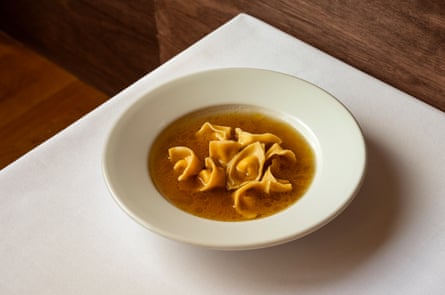 Auguste’s cappelletti in brodo.