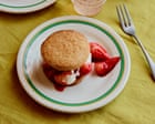 Marie Frank’s recipes for strawberry shortcakes and cardenales with apricot compote