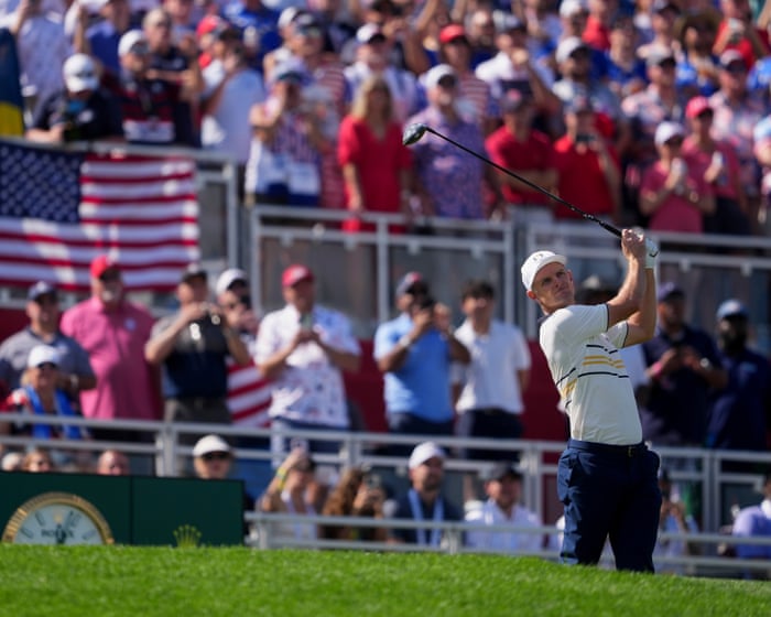 Ryder Cup 2025: USA 5-12 Europe after Hovland withdraws from singles – live