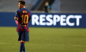 Lionel Messi cuts a lonely figure at the final whistle