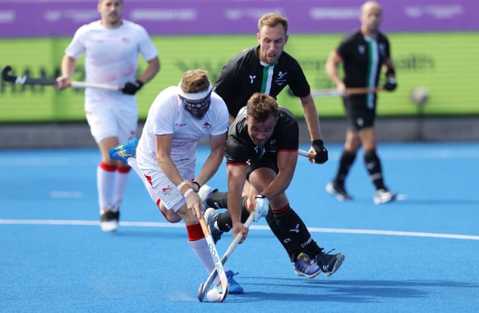 England's Samuel Ward in action with Wales' Hywel Jones.