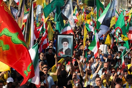 People in Lebanon celebrate what they call “‘Iran’s victory’, after Trump announced a ceasefire between Israel and Iran.