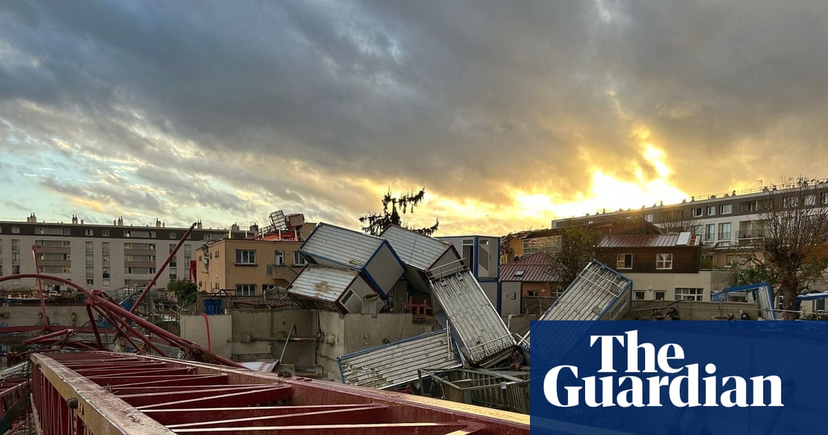 One dead after rare tornado topples construction cranes near Paris