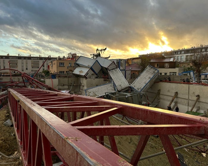 One dead after rare tornado topples construction cranes near Paris