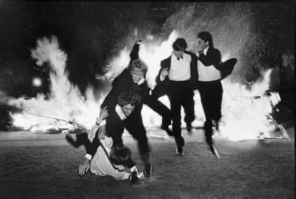 ‘The whole event was slightly mad’ … Burning Boat, Oriel, Oxford, 1984.