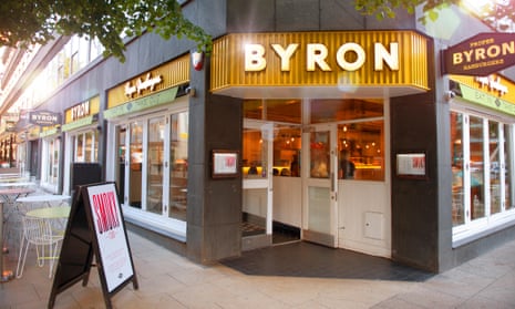 Byron restaurant in Manchester
